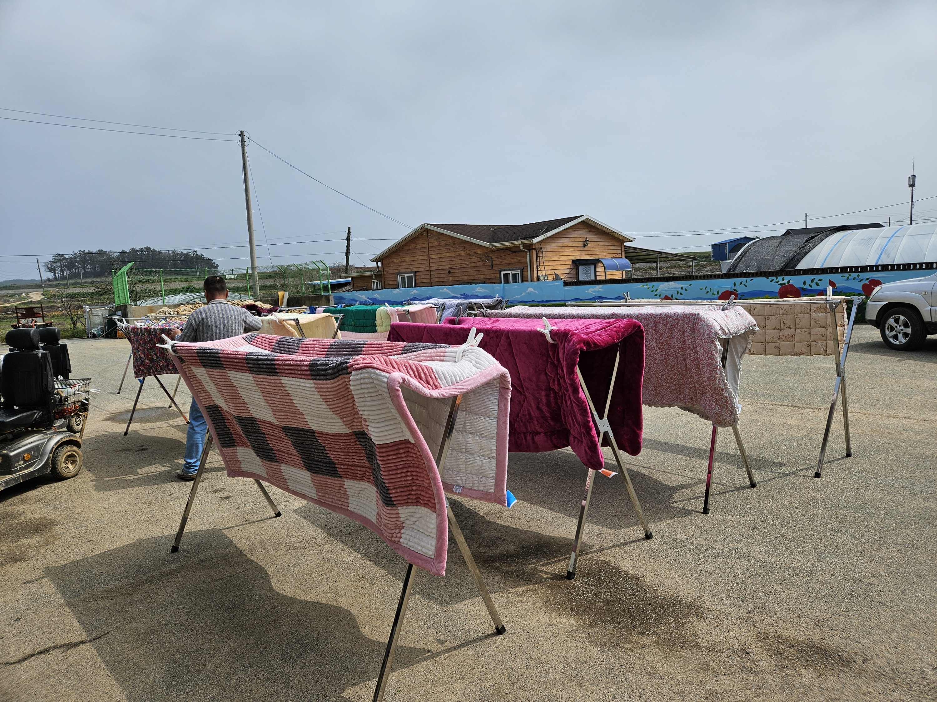해남읍 고수마을 이불세탁 온기나눔 이동세탁차량 세탁봉사