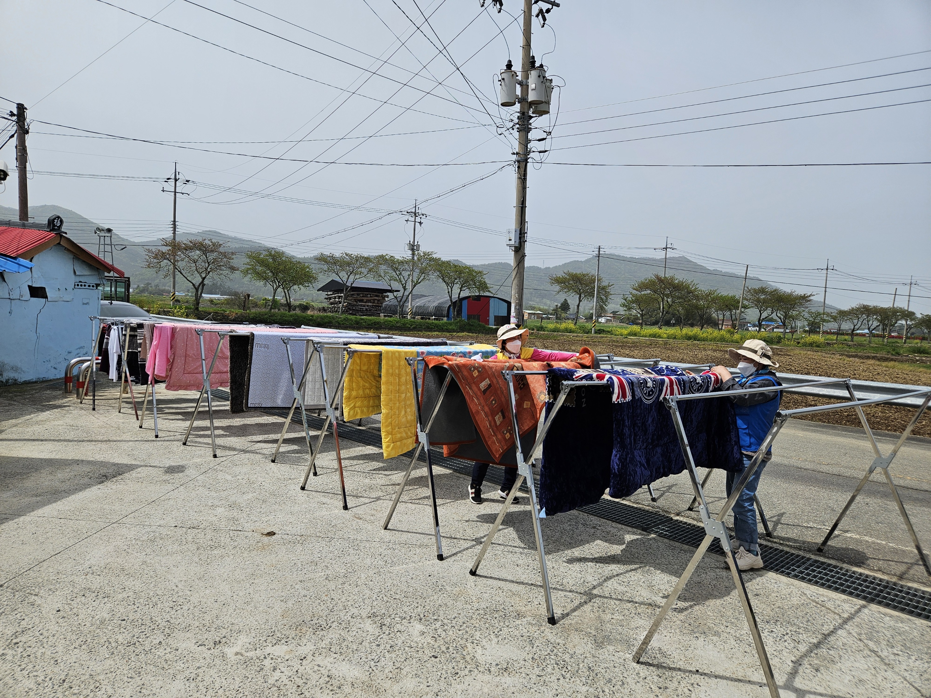 삼산면 평활마을 온기나눔 이동세탁차량 세탁봉사
